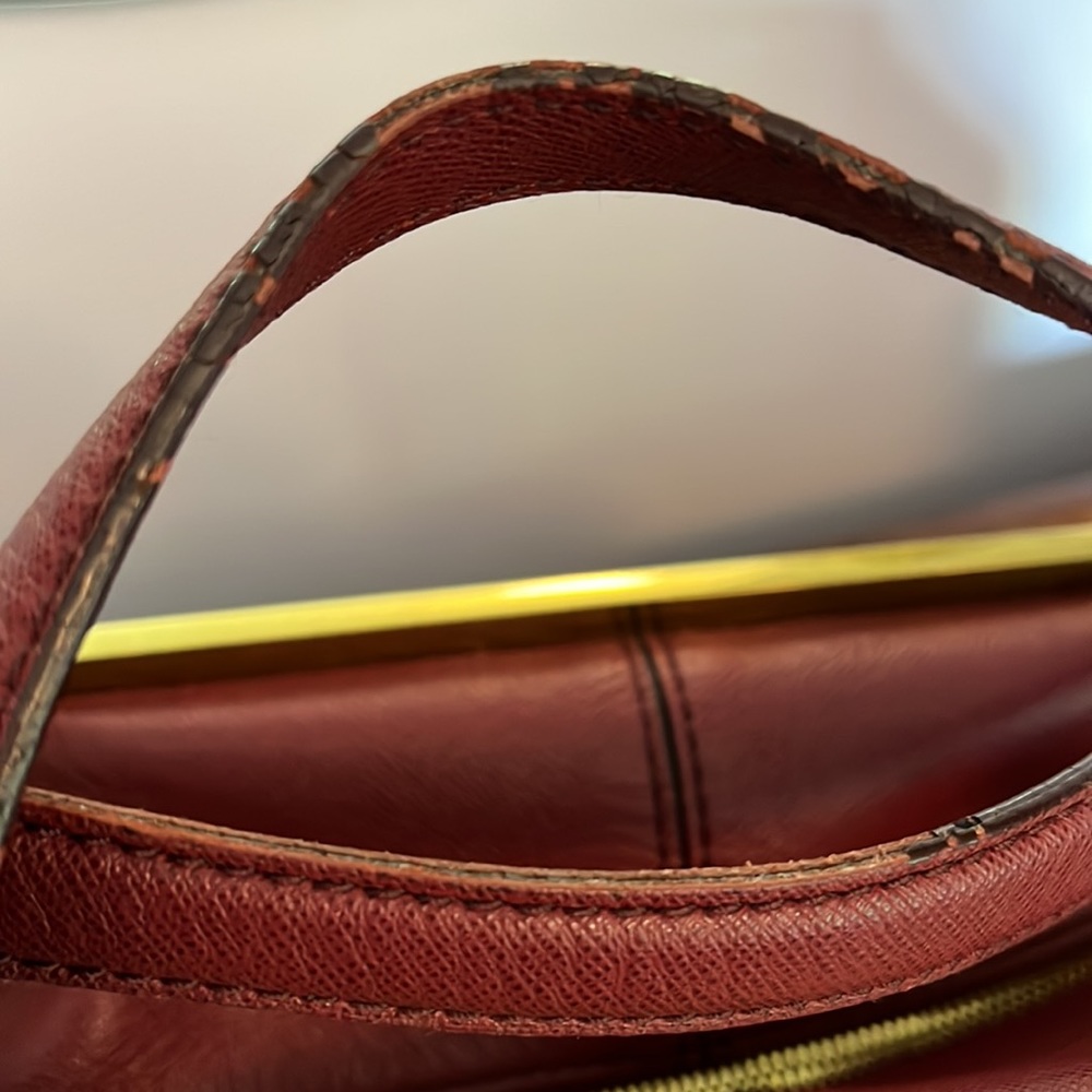 NWT J Crew Burgundy Leather Crossbody Satchel Purse Handbag - Picture 5 of 12